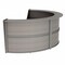 Linea Italia Reception Desk 71 in D X 46 in H, 11.9 ft W X Thermofused Laminate, Ash ZUD297 - alternate 6